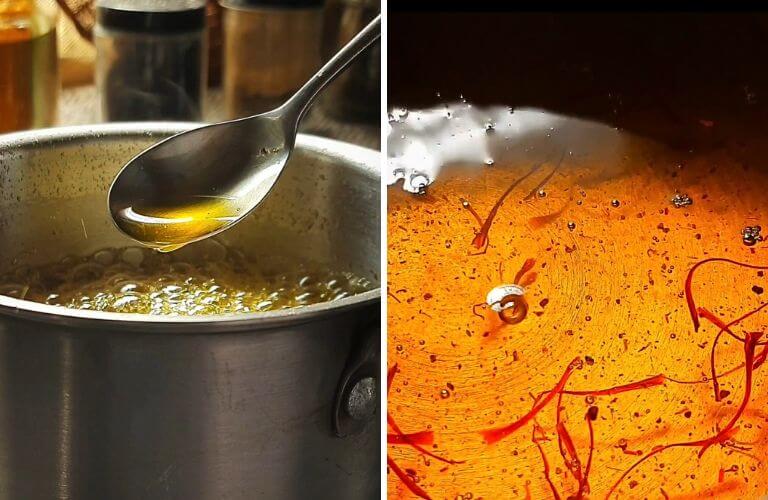 how to make saffron syrup at home