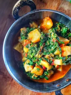 aloo palak recipe