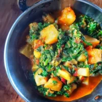 aloo palak recipe
