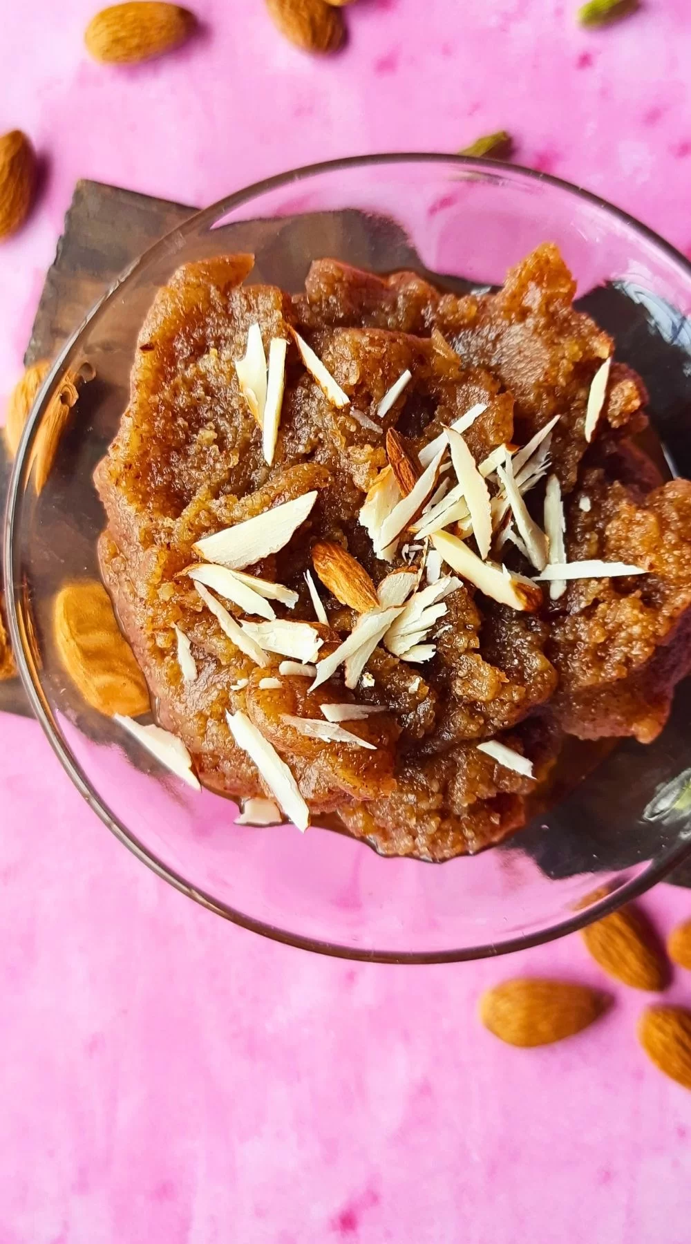 badam halwa with almond flour recipe pin