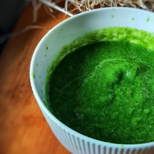 green garlic chutney recipe pin