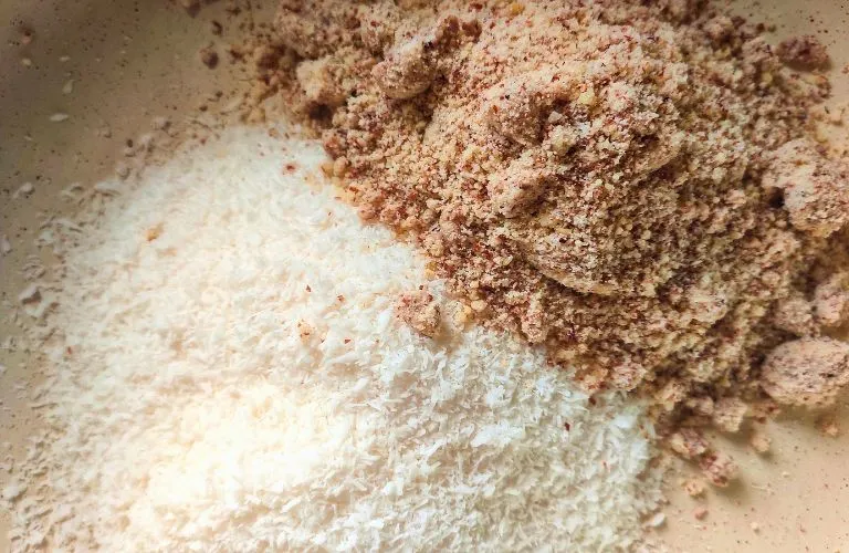 Coconut Almond Ladoo Recipe Step 1