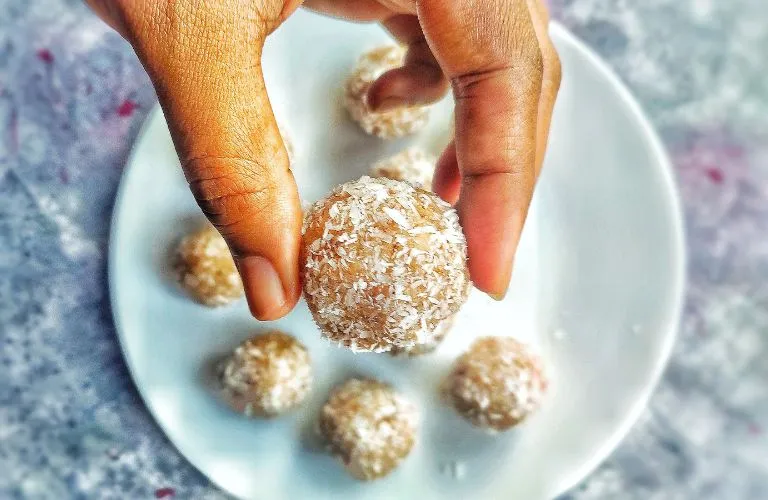 Coconut Almond Ladoo Images