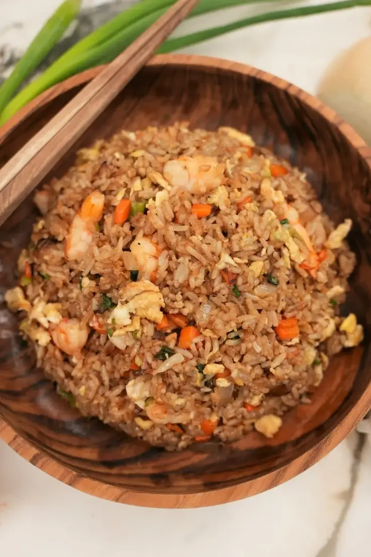 1. Benihana Fried Rice Recipe by C.J. Eats
