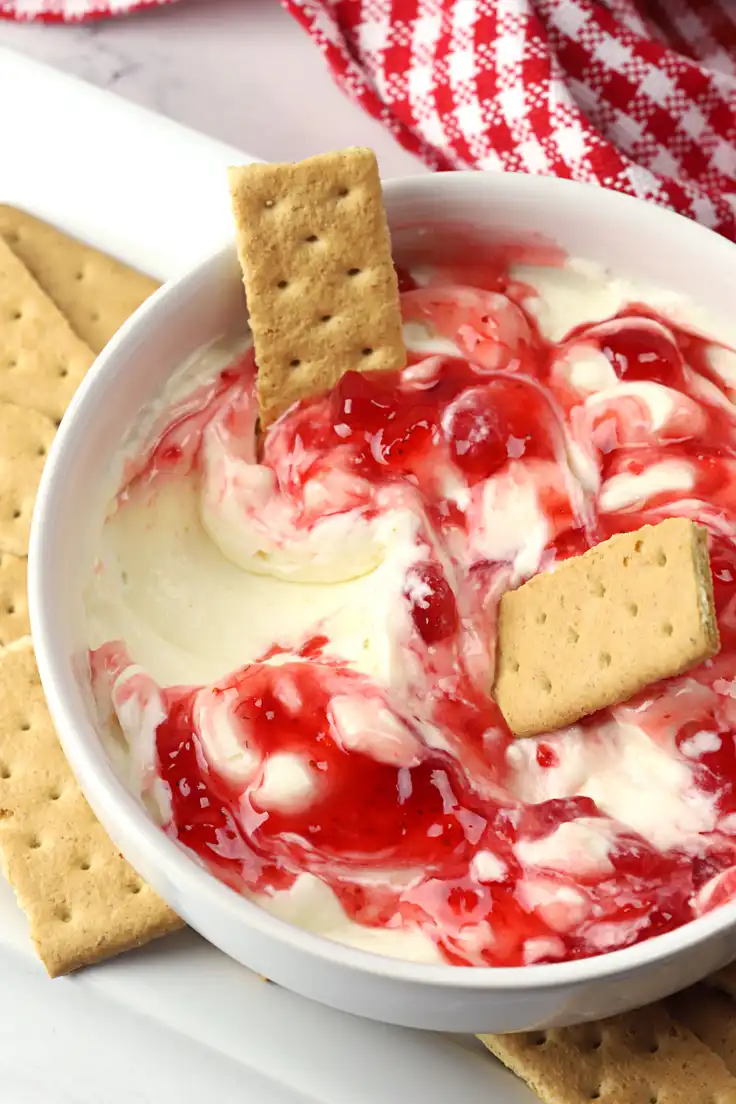 10. Strawberry Cheesecake Dip by The Toasty Kitchen
