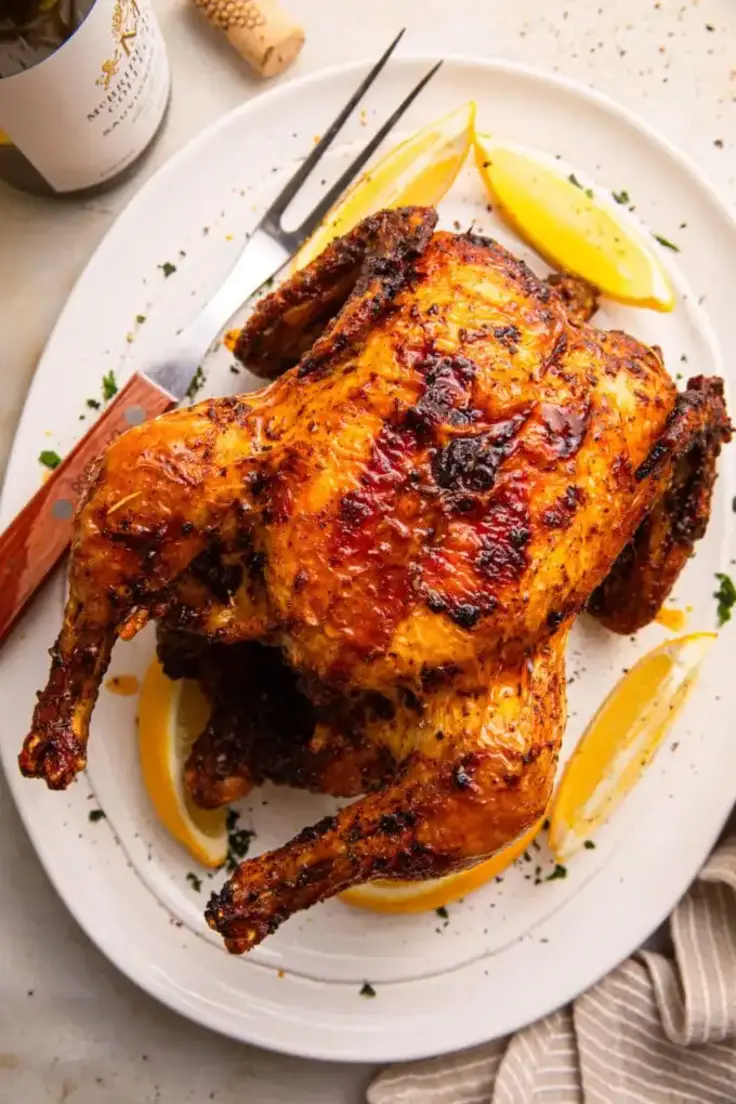 17. 7-Ingredient Air Fryer Whole Chicken by Butter be Ready

