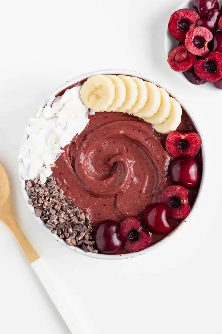 17. Chocolate Cherry Smoothie Bowl by Purely Kaylie
