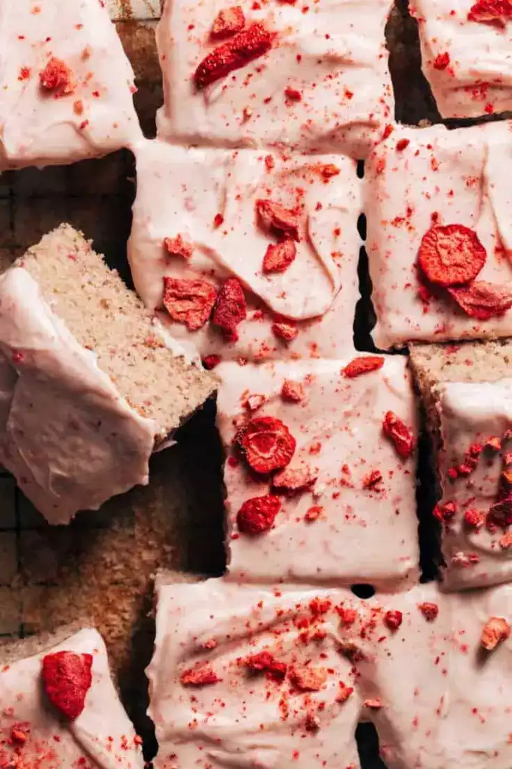 17. Fresh Easy Strawberry Sheet Cake by Butternut Bakery Dessert Recipes