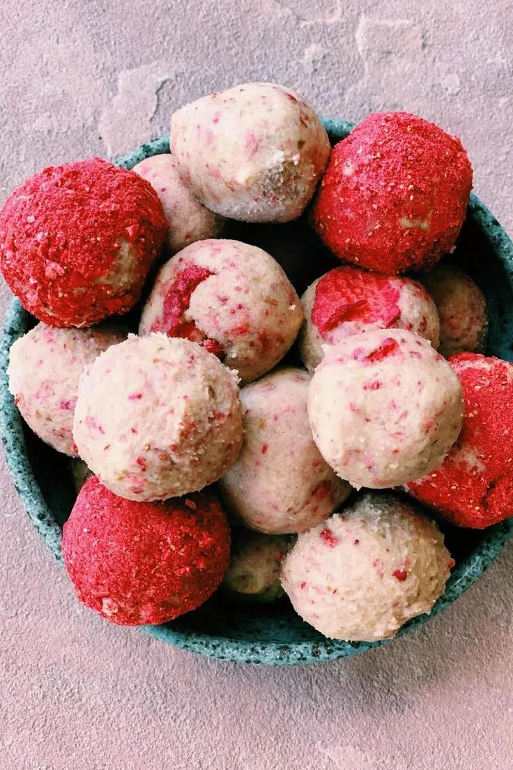 18. Strawberry Shortcake Bliss Balls by Melissa's Healthy Kitchen