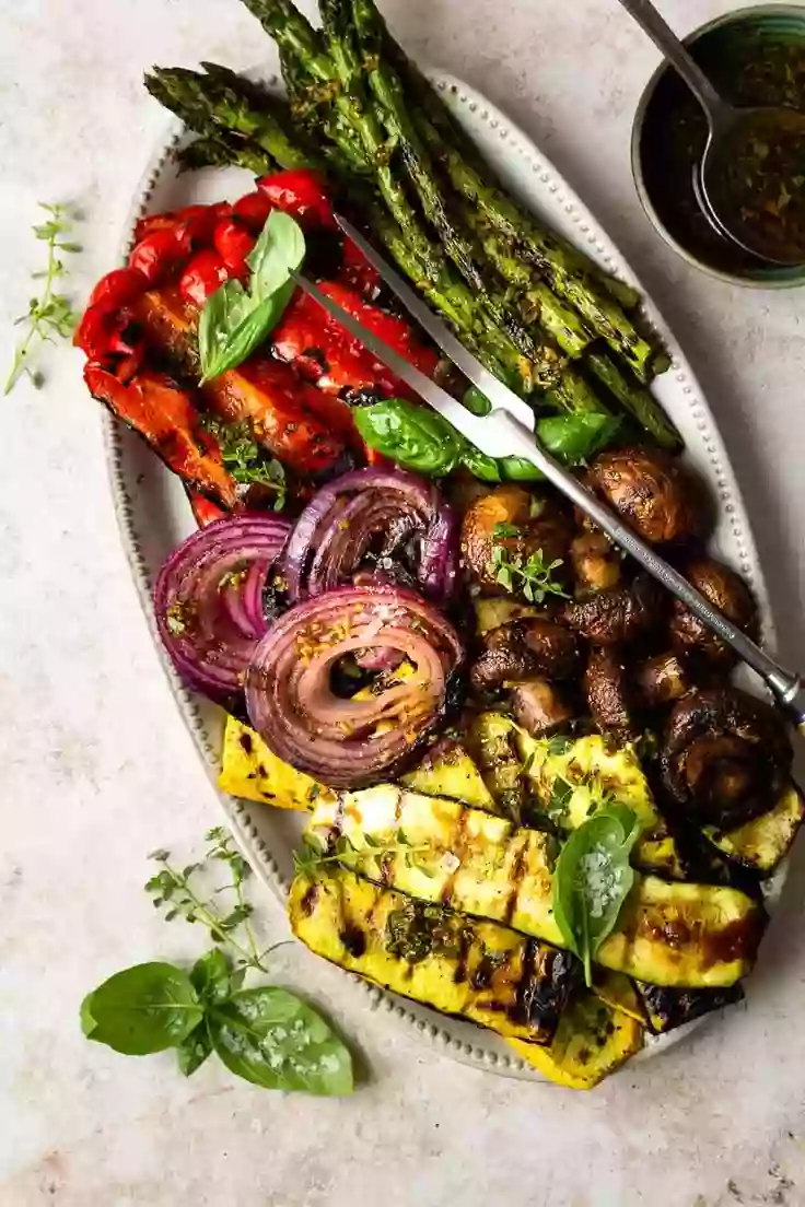 18. Zesty Balsamic Grilled Vegetables by Modern Farm House Eats
