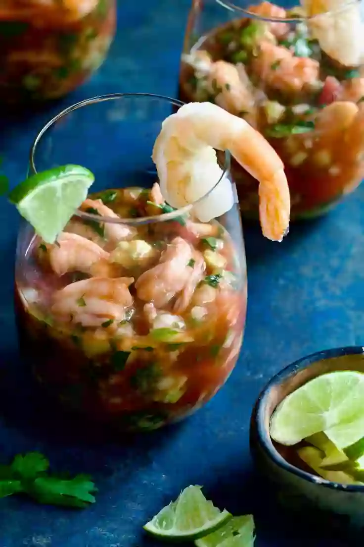 19. Mexican Shrimp Cocktail by From a Chef’s Kitchen

