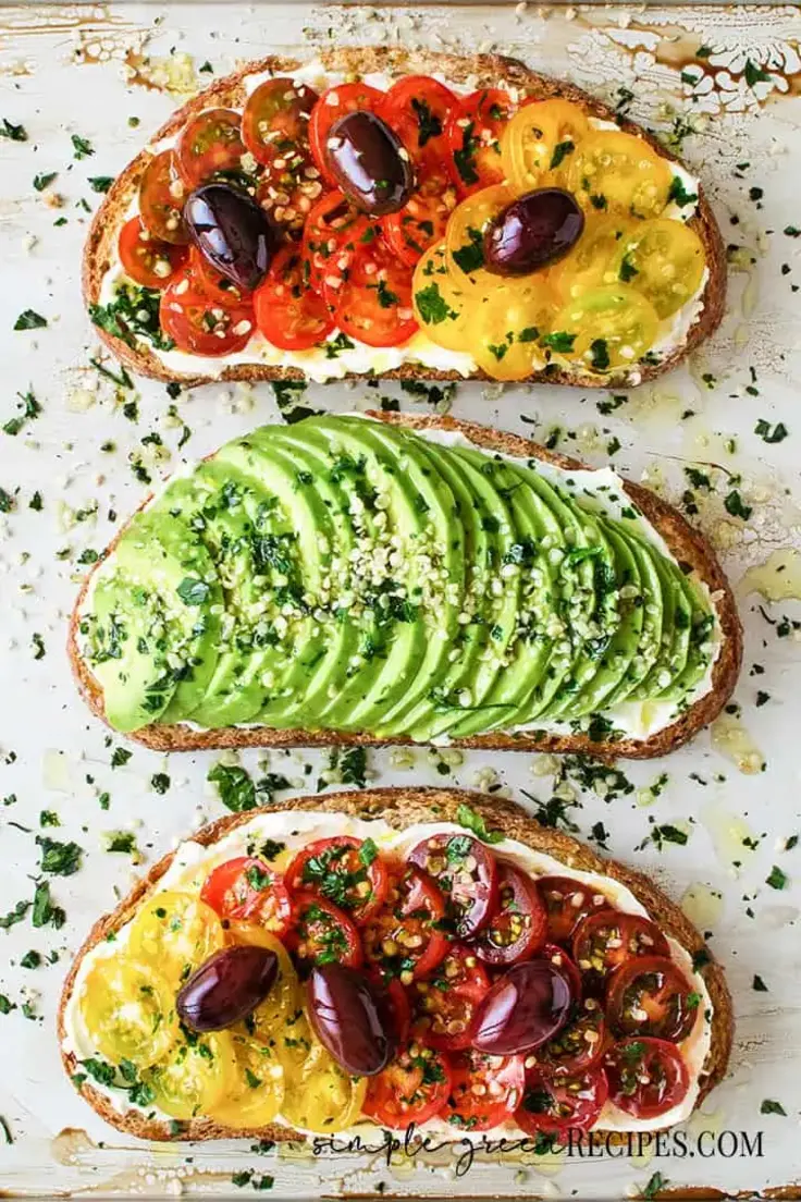 20. Vegan Breakfast Toasts 2 Ways by Simple Green Recipes (easy vegan brunch ideas)
