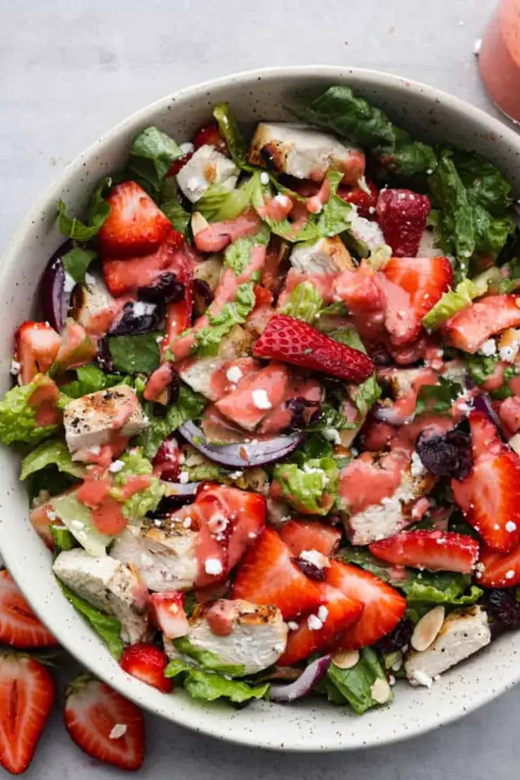 21. Strawberry Chicken Salad with Strawberry Balsamic Dressing by The Recipe Critic
