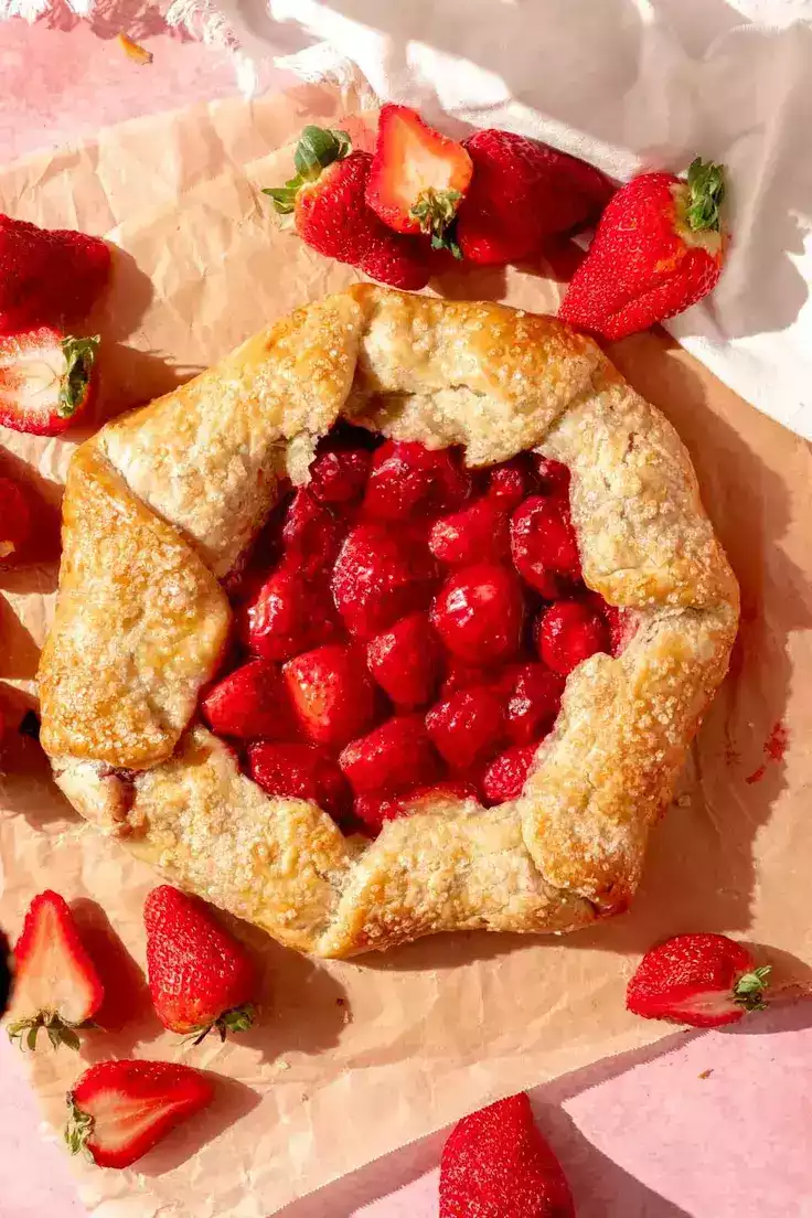 27. Easy Strawberry Galette by Flouring Kitchen Dessert Recipes
