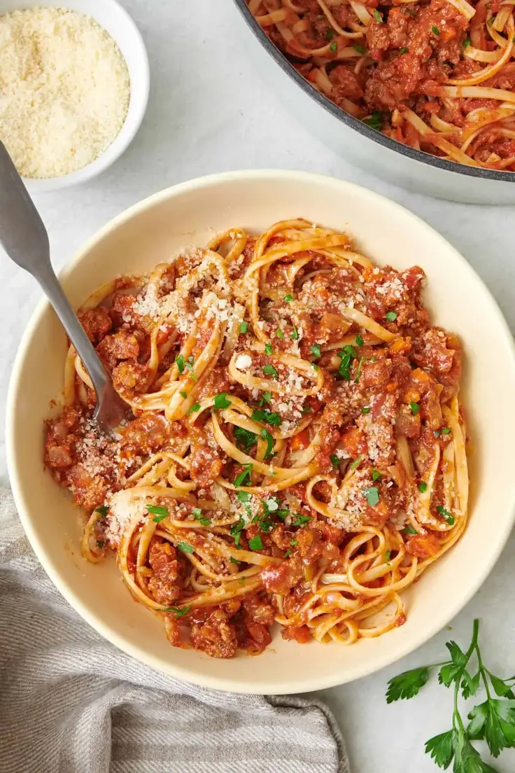3. Pasta Bolognese by Feel Good Foodie
