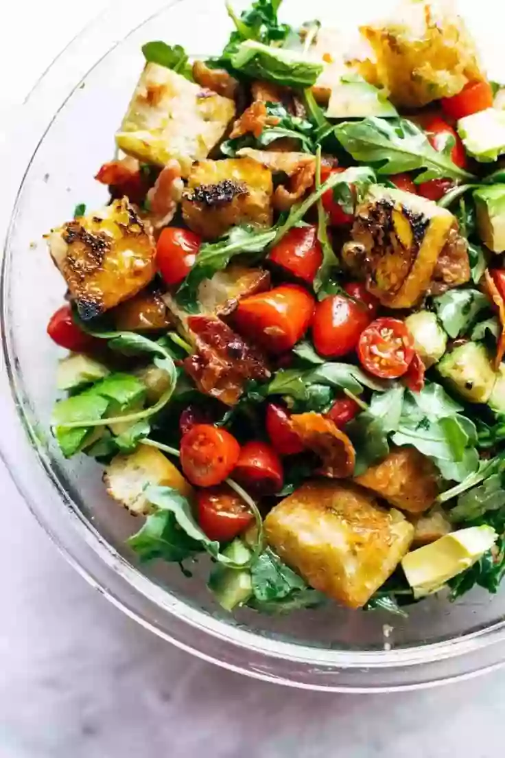 30. BLT Panzanella by Pinch of Yum Memorial Day Food Ideas

