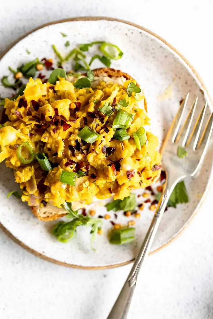 4. Vegan Chickpea Scramble by Eat with Clarity
