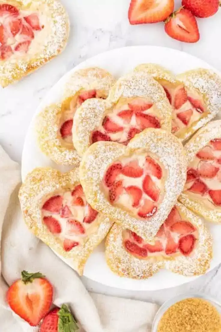 8. Easy Strawberry Danish Hearts by 365 Days of Baking and More Dessert Recipes
