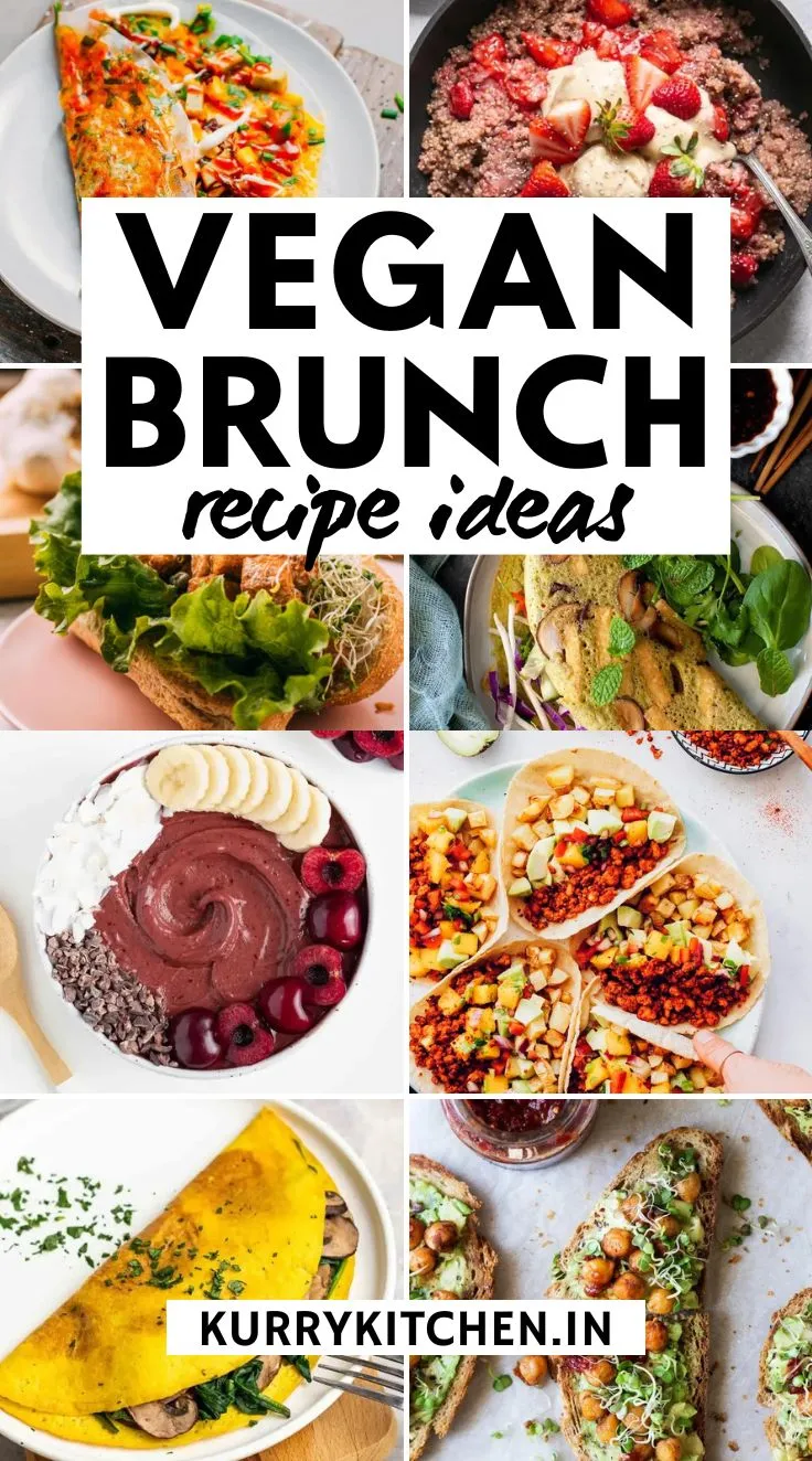 vegan brunch ideas recipe roundup pin