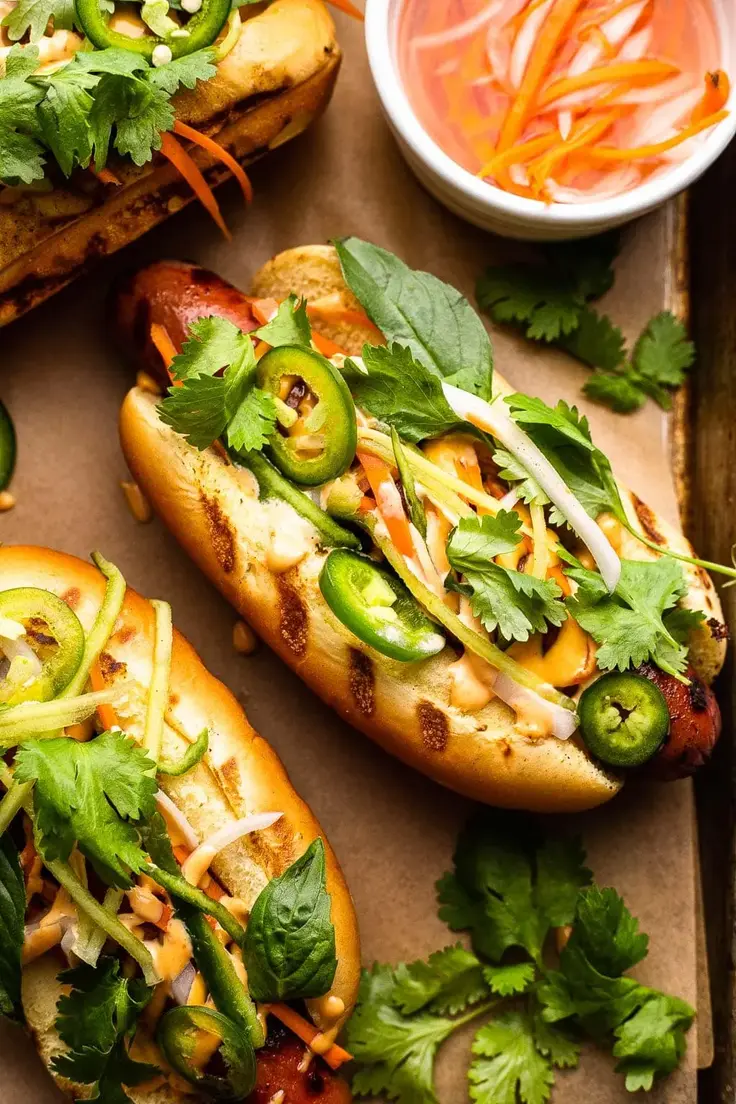 1. Banh Mi Hot Dogs by So Much Food
