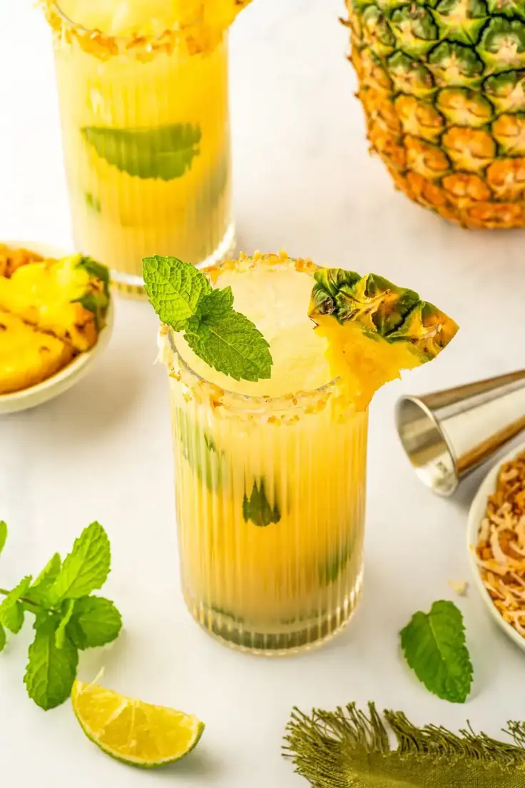 10. Pineapple Coconut Mojito by The Noice Chef Blog
