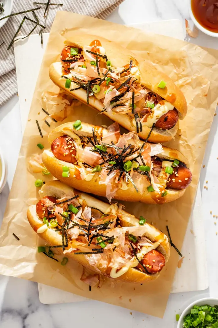 14. Japanese Hot Dogs (Japadog) by Takes Two Eggs  (Hot Dog Recipes )
