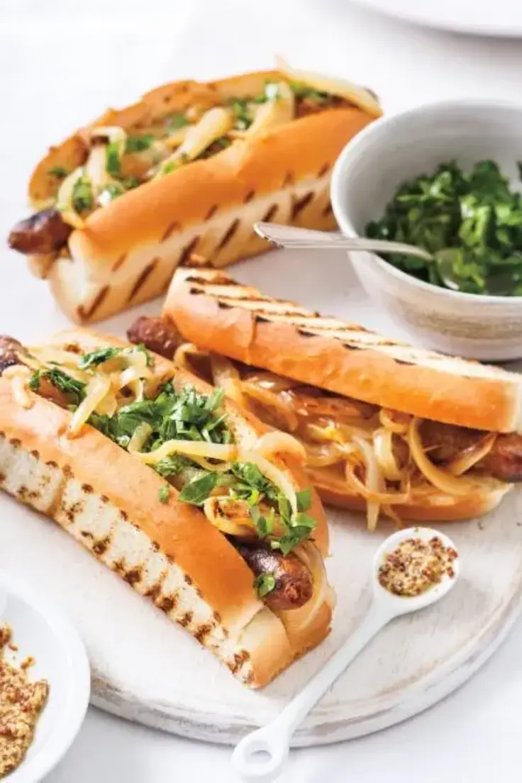 15. Merguez Hot Dogs with Caramelized Onions by Ricardo Cuisine  (Hot Dog Recipes )
