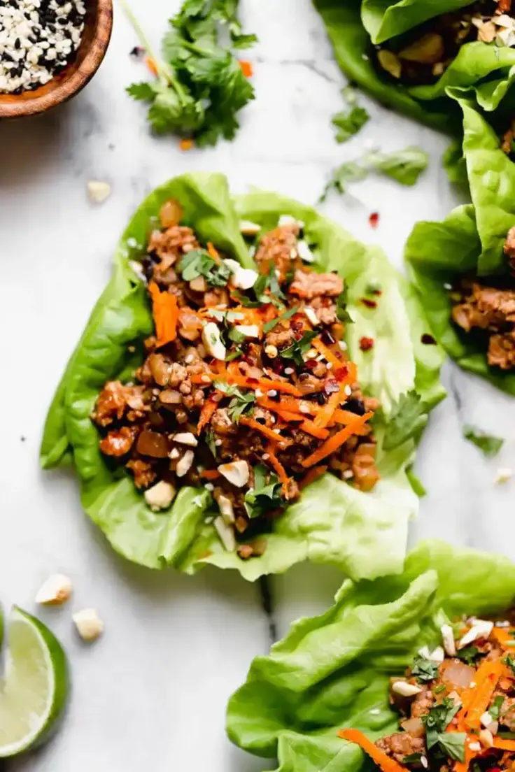 16. Chinese-Inspired Pork Lettuce Wraps by The Real Food Dietitians