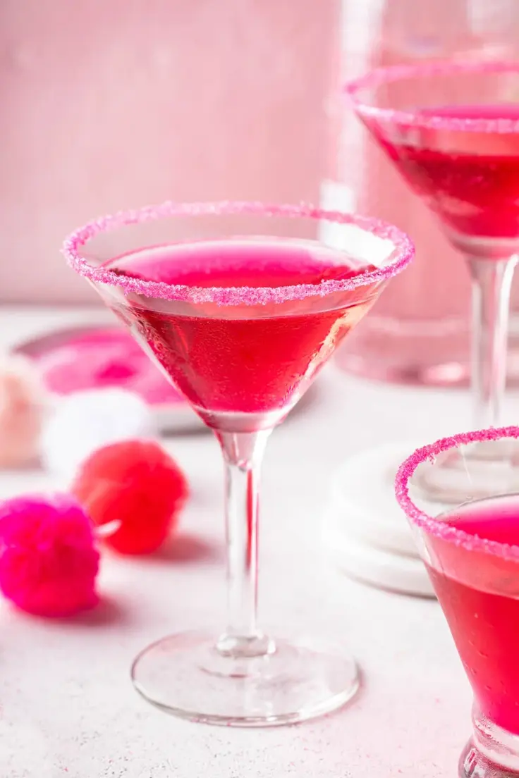 18. Dragon Fruit Pink Martini by The Novice Chef Blog
