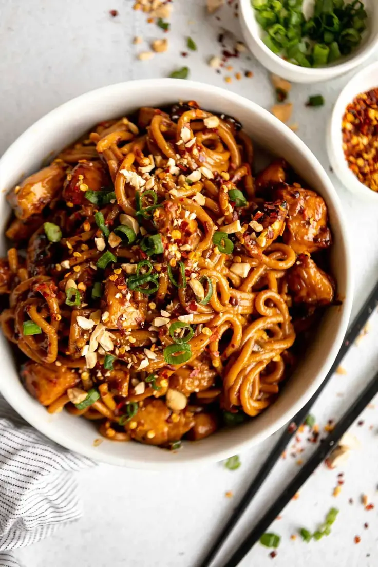 22. Kung Pao Chicken Noodles by Eat with Clarity
