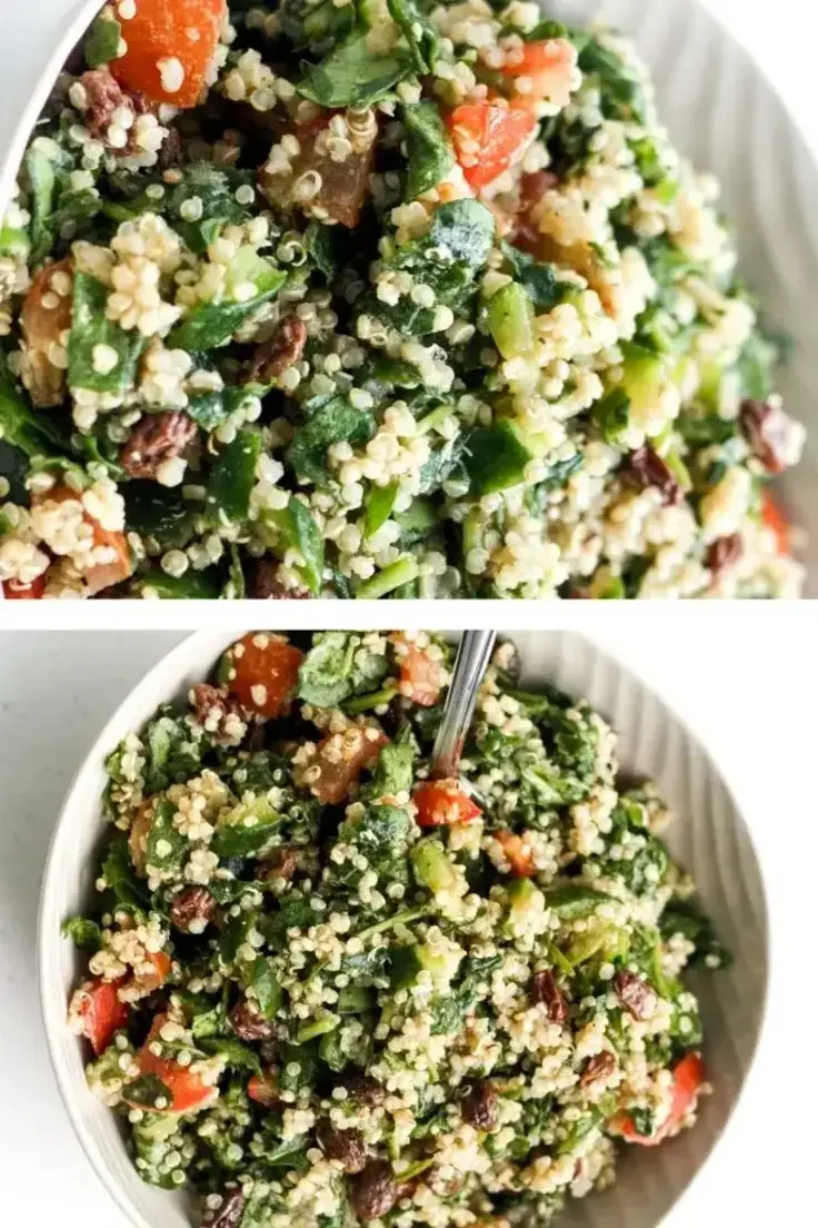 15. Quinoa Spinach Power Salad by Ahead of Time (Lazy Summer Dinner Ideas)
