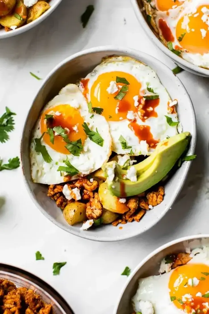 Make Ahead Chorizo Breakfast Bowls by Skinny Taste has 31 grams of protein.
