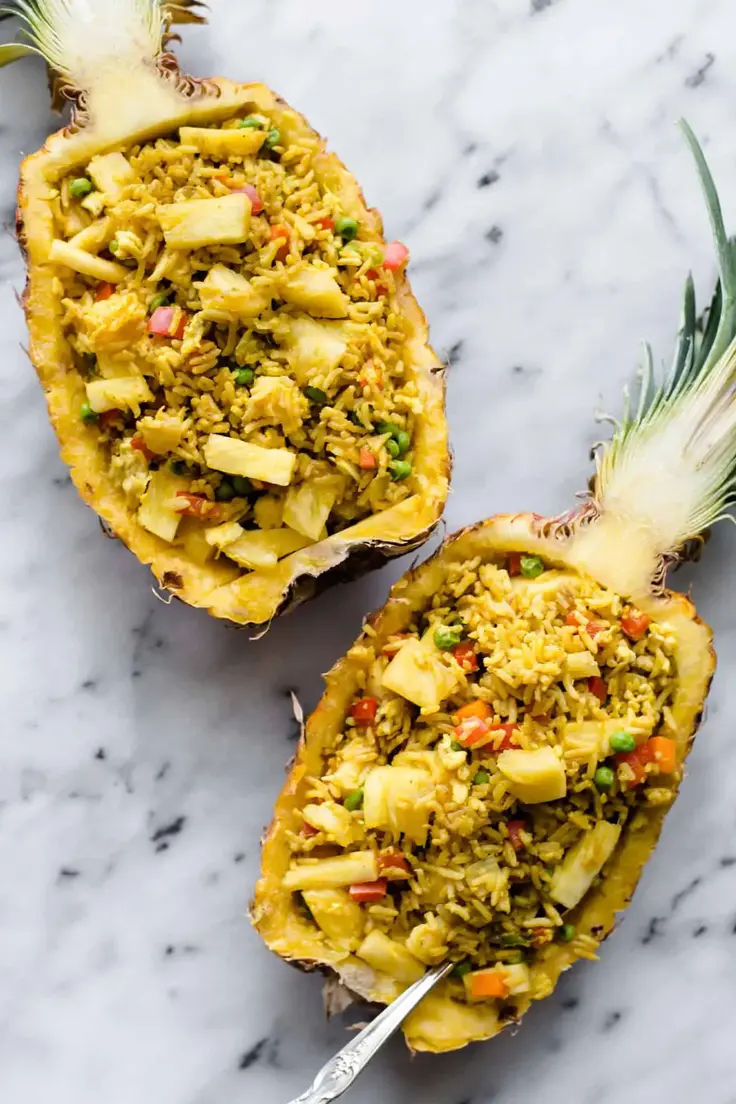 Light Pineapple Fried Rice by Healthy Nibbles and Bits