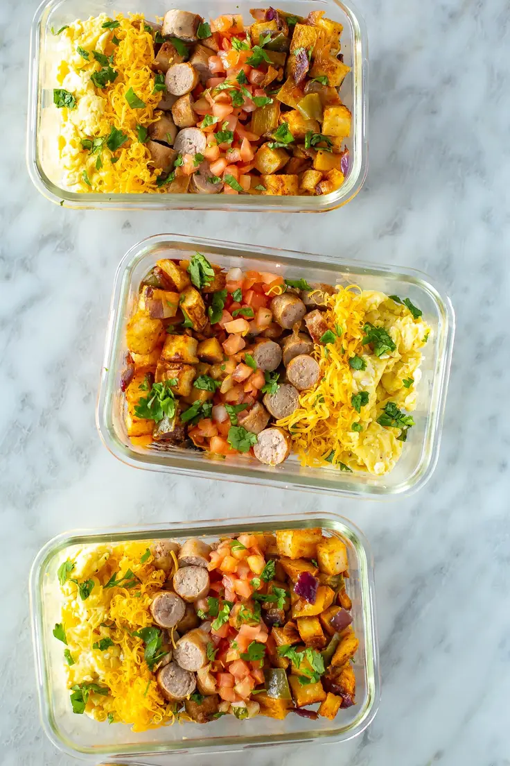Make-Ahead Breakfast Bowls with Potatoes by The Girl on Bloor is easily customizable to your liking!
