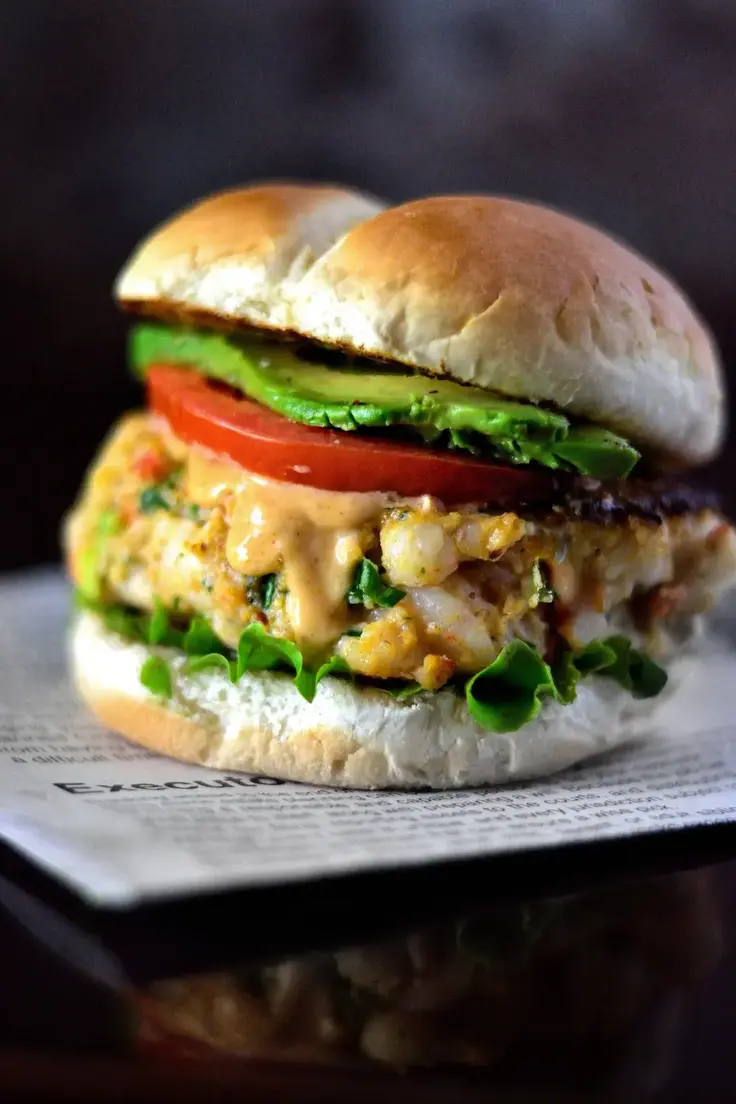 31. Creole Shrimp Burger by Coop Can Cook
