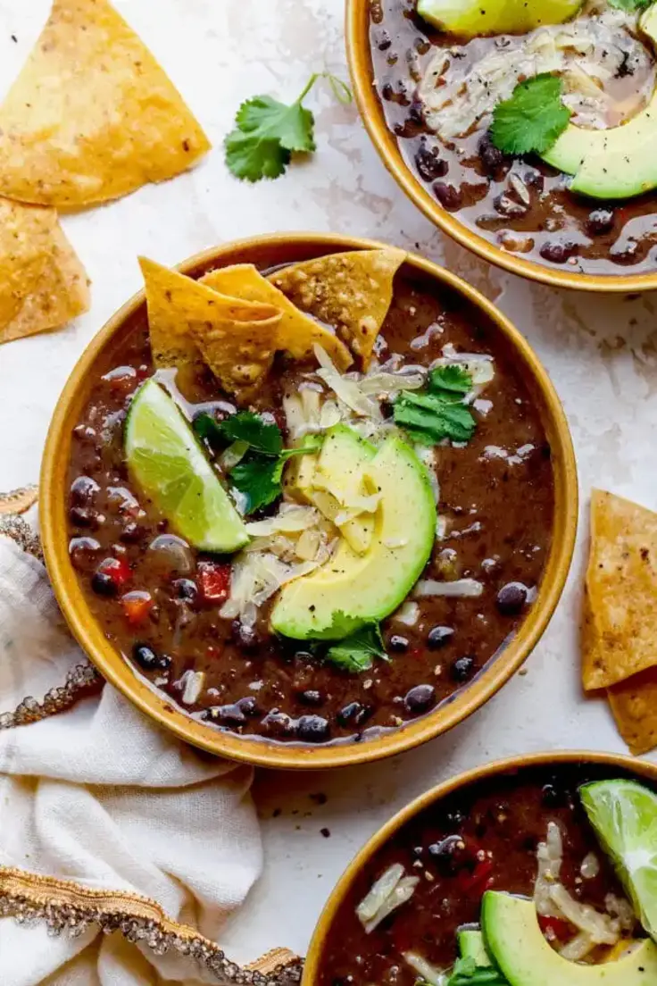 4. Black Bean Soup by Two Peas and their Pod