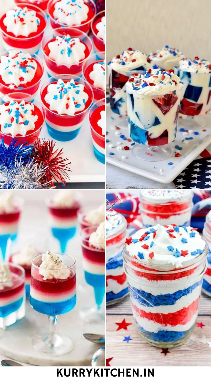 Easy Red White and Blue Desserts 
