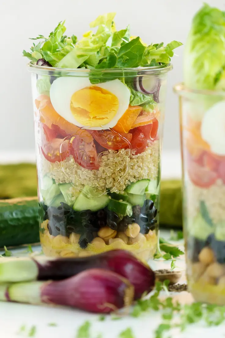 Protein Salad Meal Prep by Gathering Dreams