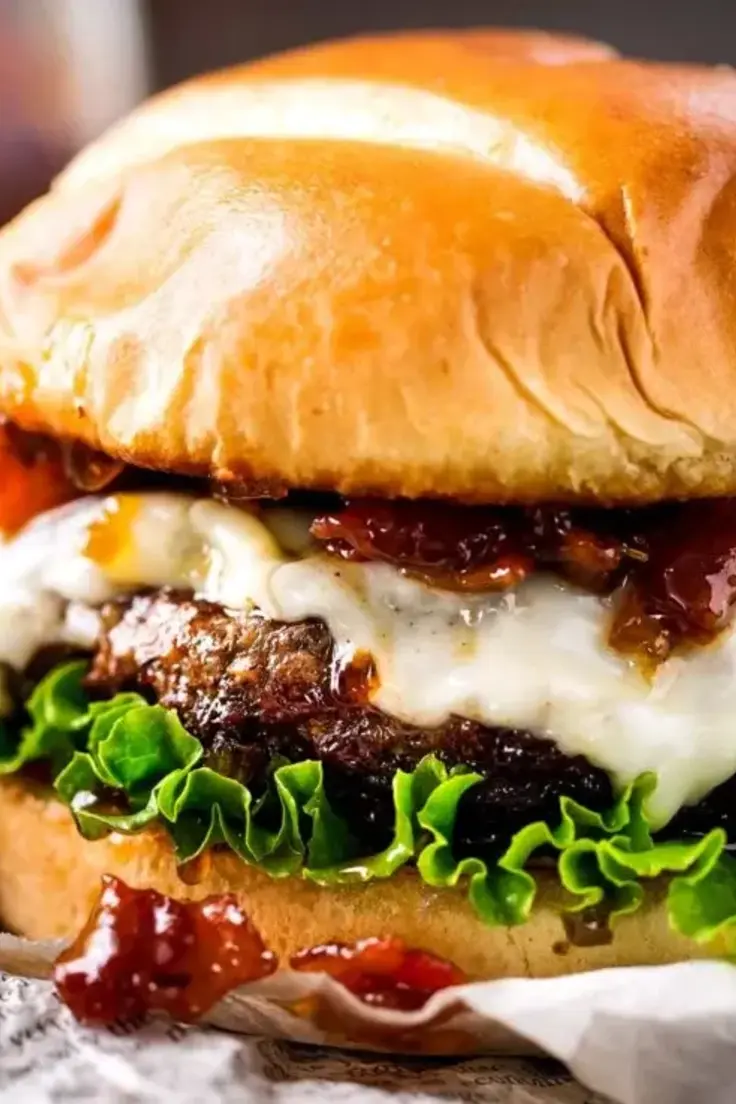 7. Bourbon Bacon Cheeseburgers by The Chunky Chef
