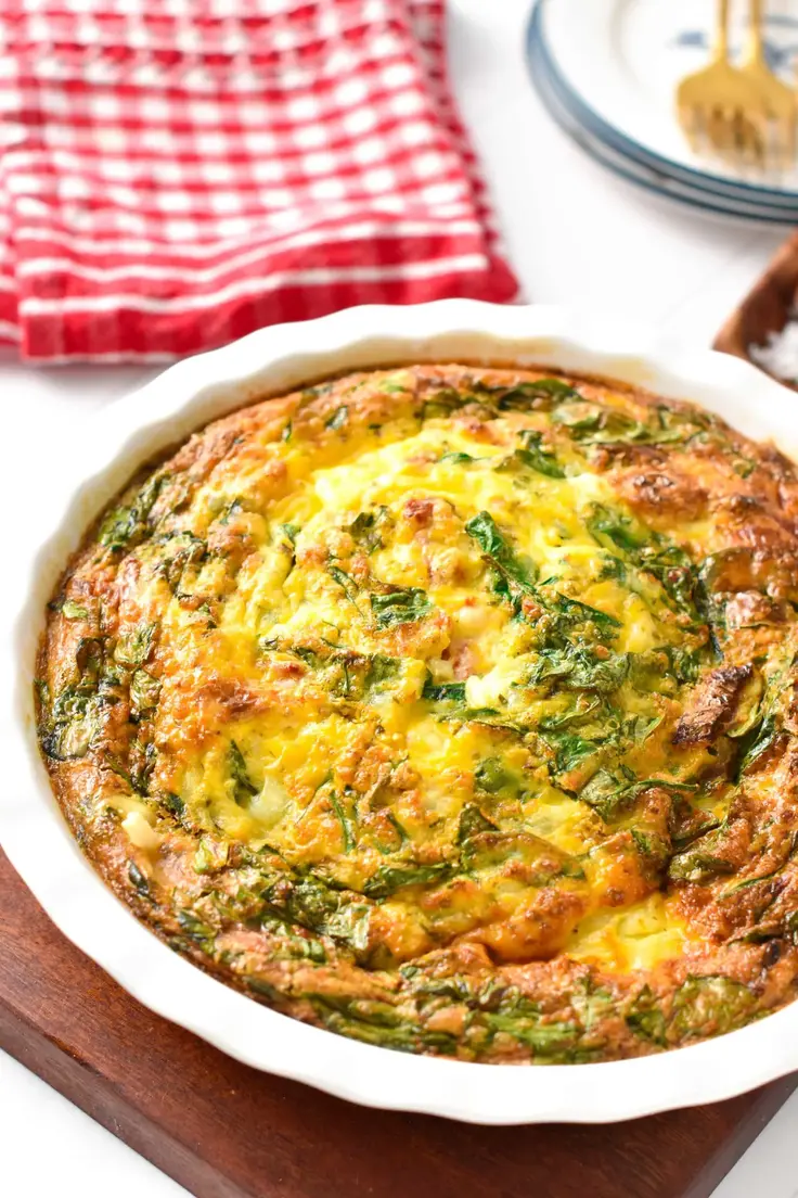 9. Cottage Cheese Egg Bake (Frittata) by Sweetashoney (High Volume Low Calorie Meals)  