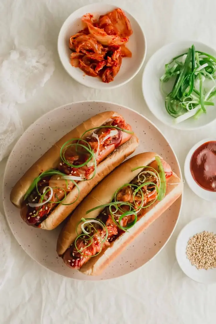 9. Kimchi Hot Dogs by Sift and Simmer
