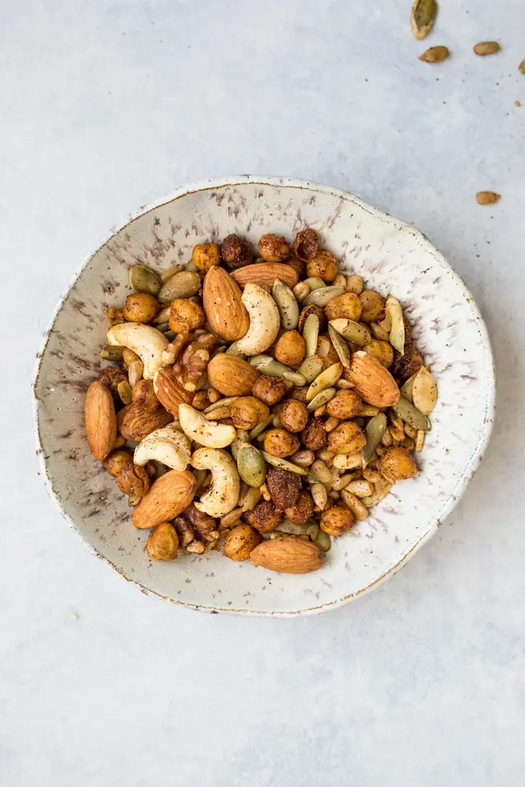 9. Spicy Trail Mix with Roasted Chickpeas by Salted Pains