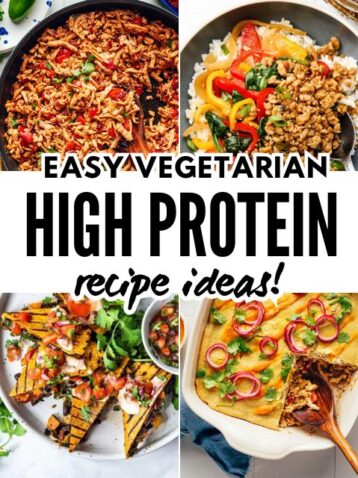 High Protein Vegetarian Recipes Featured Image