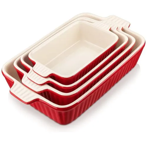 6. Porcelain Baking Dishes, Ceramic Bakeware Sets of 4 - Shop on Amazon