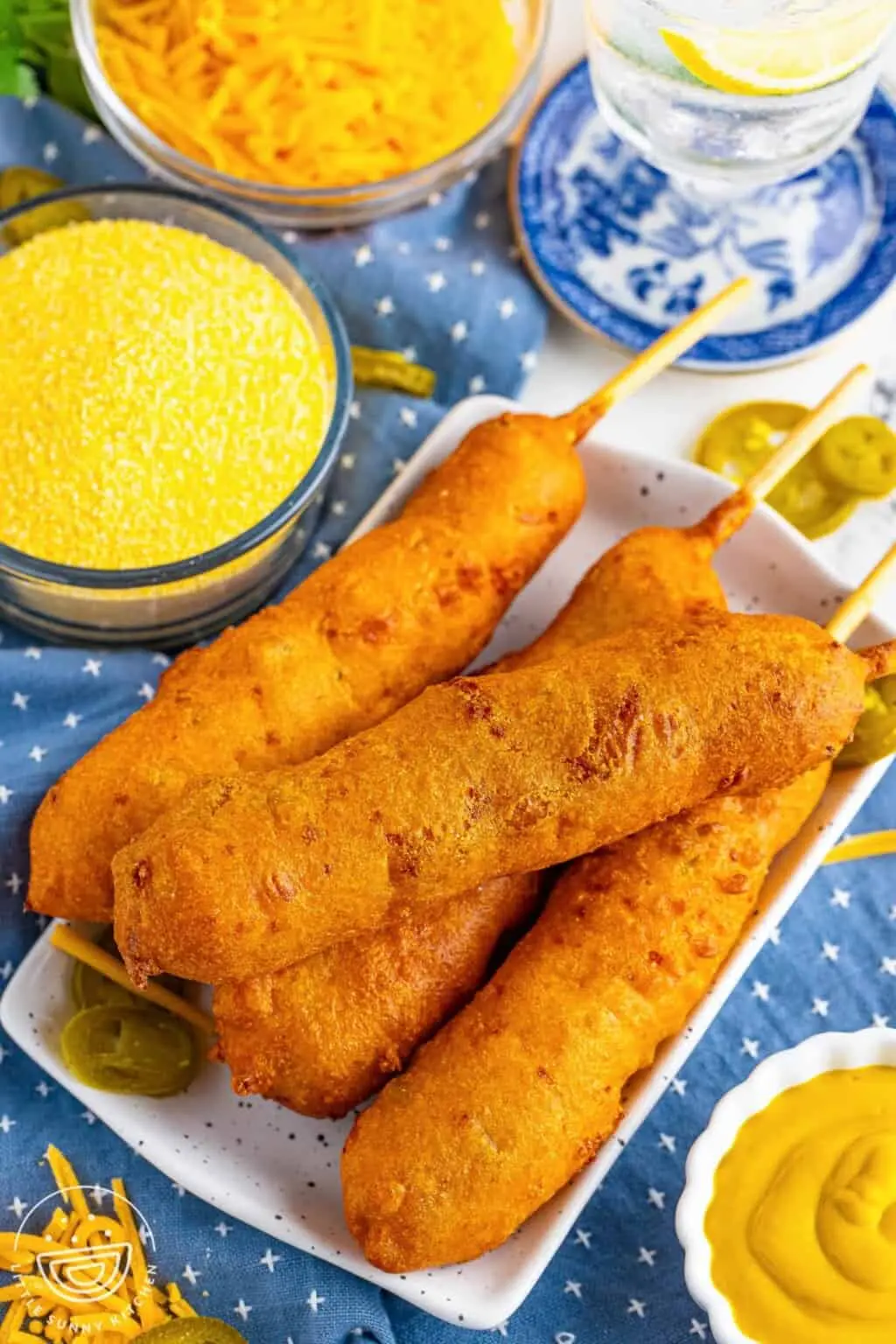 Jalapeno Cheddar Corn Dogs by Little Sunny Kitchen