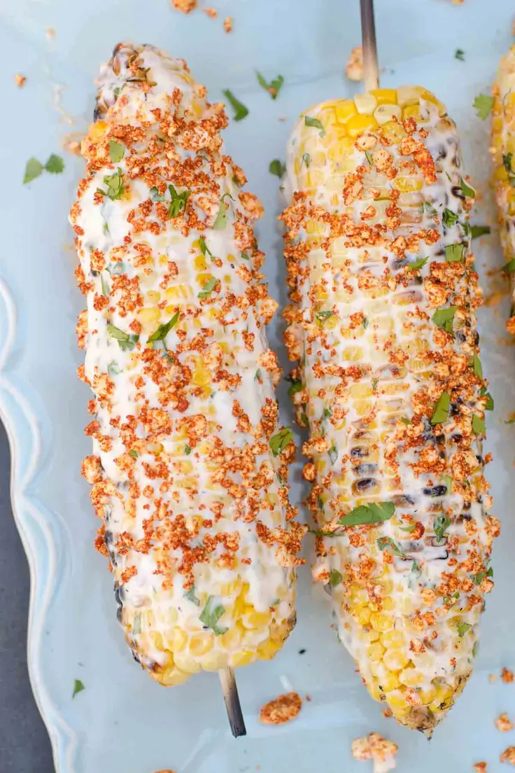 Easy Skewer Appetizers Mexican Street Corn Recipe by Seeded at the Table
