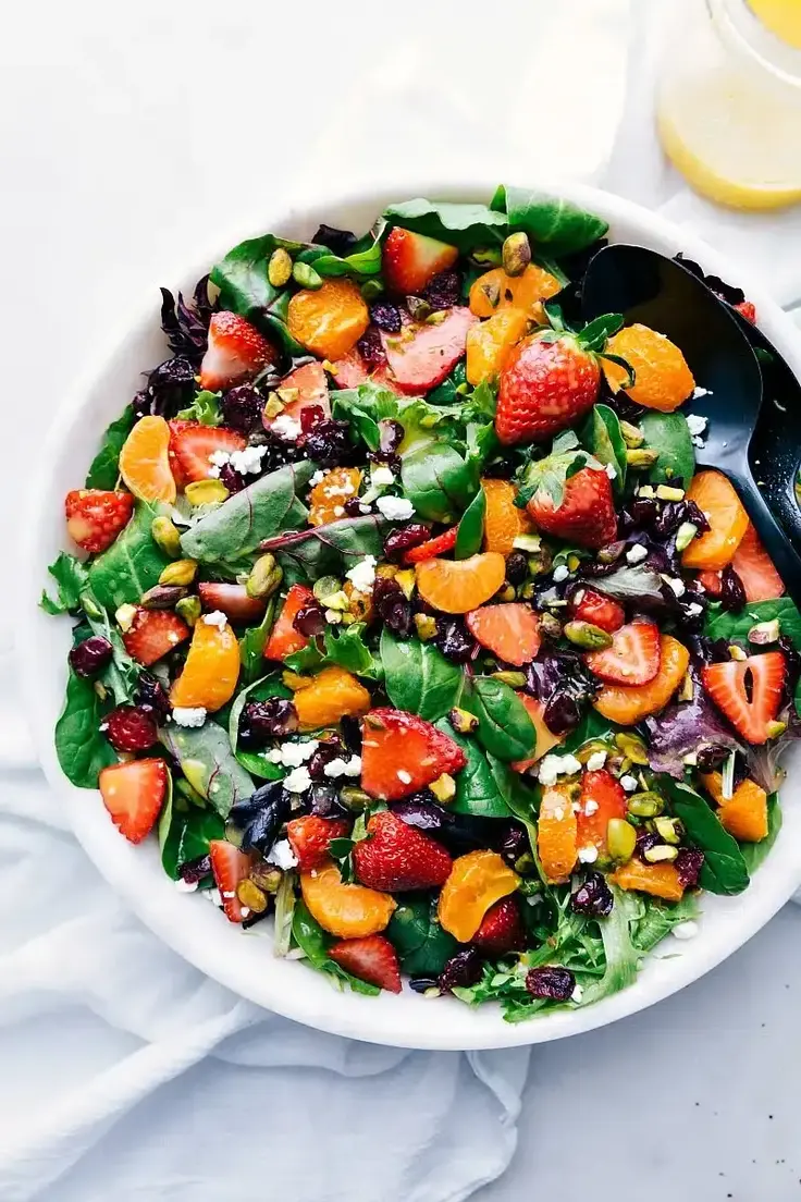 Orange and Strawberry Salad Recipe by Chelsea’s Messy Apron