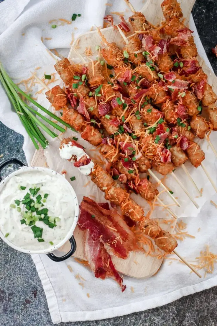 Tater Tot Skewers by Lolo Home Kitchen
