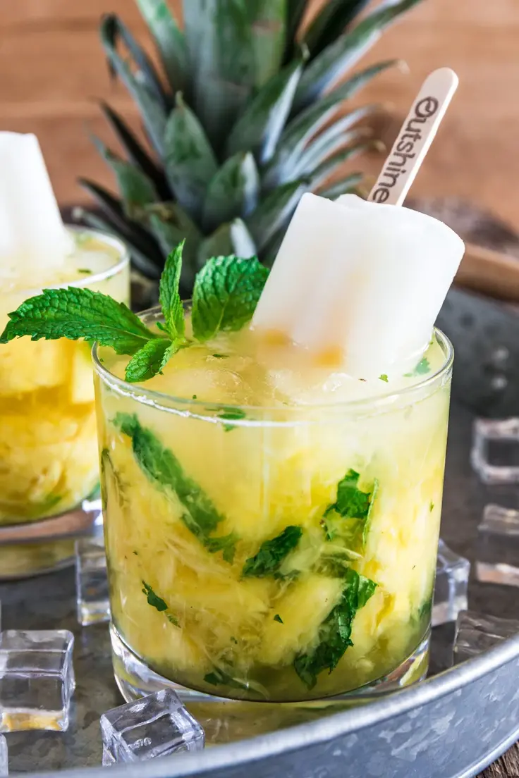 23. Pineapple Mint Fruit Bar Caipirinha Recipe by Olivia’s Cuisine