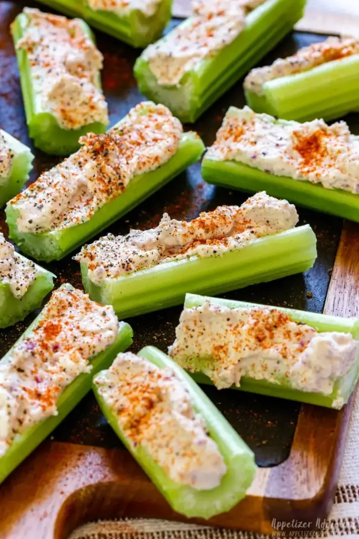 3. Stuffed Celery Sticks by Appetizer Addiction